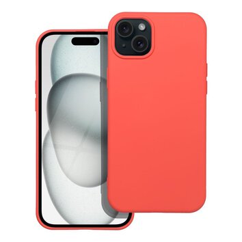 Futera SILICONE do IPHONE 15 PLUS brzoskwiniowy