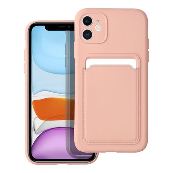 Futerał CARD CASE do IPHONE 11 różowy