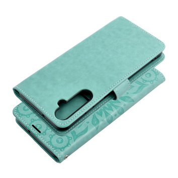 Kabura MEZZO Book do SAMSUNG A05s mandala zielony