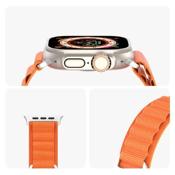DUX DUCIS pasek GS nylonowy do Apple Watch 38 / 40 / 41 mm pomaraczowy