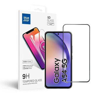 Szko hartowane Blue Star 5D - do Samsung A54 5G (full glue/case friendly) - czarny
