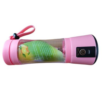 Przenośny blender do owoców do smoothie 380 ml różowy