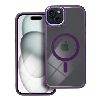 Futera Color Edge Mag Cover kompatybilny z MagSafe do IPHONE 15 PLUS fioletowy