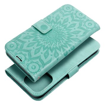Kabura MEZZO Book do IPHONE 16 Pro Max mandala zielony