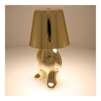 Lampka nocna GOLD MAN Art Deco stojcy (wzr 8) MLTL