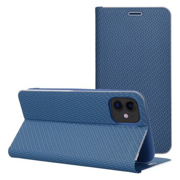 Kabura LUNA Book Carbon do IPHONE 16 Pro niebieski