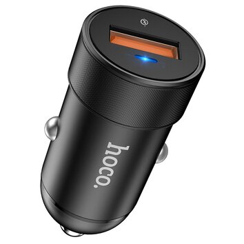 HOCO adowarka samochodowa USB A QC3.0 4A 18W Z32A czarna