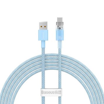 BASEUS kabel USB A do Typ C PD 100W Explorer CATS010503 2 m niebieski