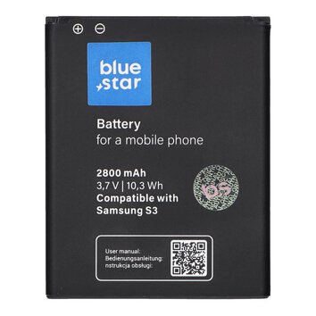 Bateria do Samsung I9300 Galaxy S3 2800 mAh Li-Ion Blue Star PREMIUM