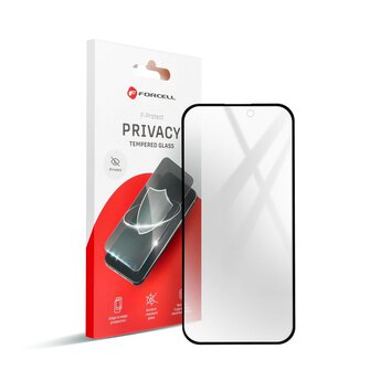 Szkło Hartowane Forcell Privacy Glass - do Iphone 14 Pro Max czarny
