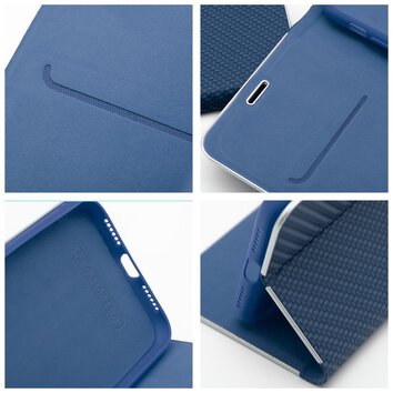 Kabura LUNA Book Carbon do IPHONE 16 Pro niebieski
