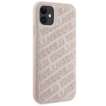 Oryginalne Etui KARL LAGERFELD Hardcase KLHCN61PQKPMP do iPhone 11 (Quilted K Pattern / rowy)