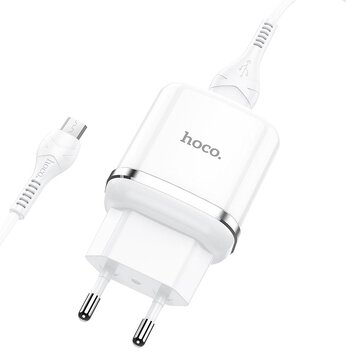 HOCO ładowarka sieciowa USB 3A QC3.0 Fast Charge Special Single Port z kablem Micro N3 biała
