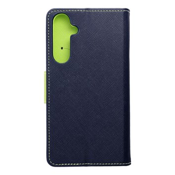 Kabura Fancy Book do SAMSUNG A55 granatowy / limonkowy