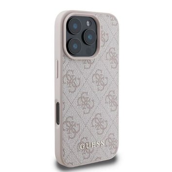 GUESS futerał do IPHONE 16 Pro Max GUHCP16XG4GFPI (PU 4G Classic) różowy