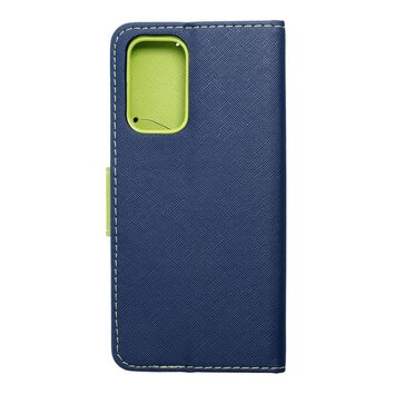 Kabura Fancy Book do SAMSUNG A23 5G granatowy / limonkowy