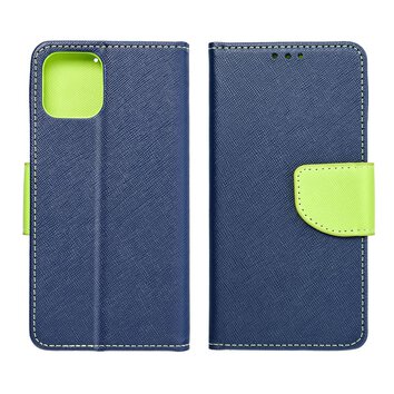 Kabura Fancy Book do HONOR 90 Lite granatowy / limonka