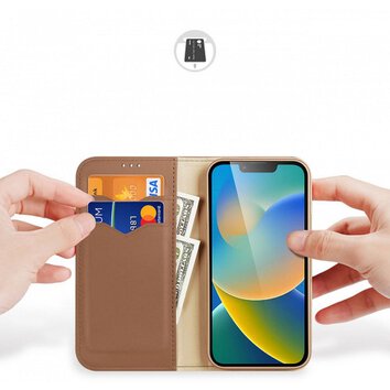 DUX DUCIS kabura HIVO do IPHONE 15 Plus brzowa