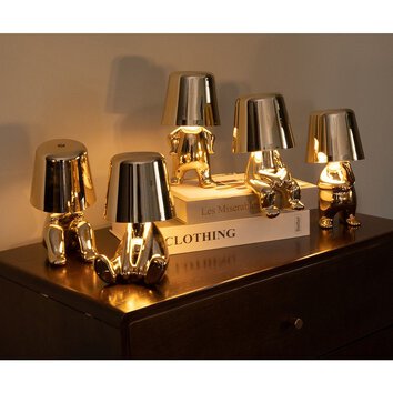 Lampka nocna GOLD MAN Art Deco stojcy (wzr 1) MLTL