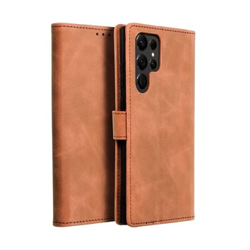 Kabura TENDER Book do SAMSUNG S22 Ultra brzowy