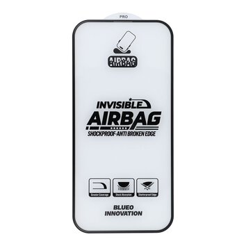 Szkło Hartowane 5D Mr. Monkey Glass - Apple iPhone 16 czarny (Airbag Anti-broken)