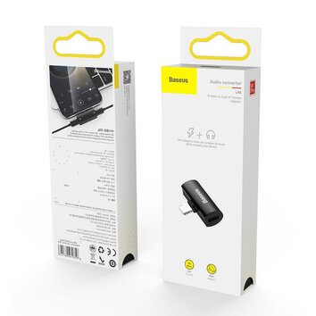 BASEUS adapter 2w1 Lightning do 2 x Lightning CAL46-S1 srebrno czarny