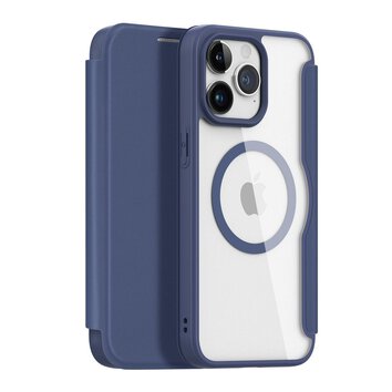 DUX DUCIS kabura SKIN X PRO kompatybilna z MagSafe do IPHONE 15 Pro Max niebieska