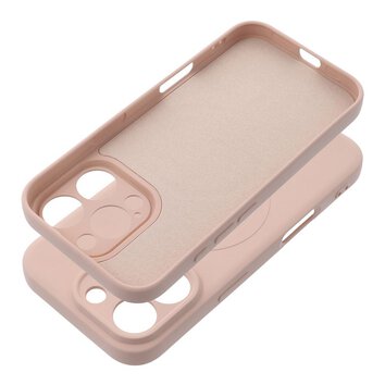 Futerał SILICONE MAG COVER kompatybilny z MagSafe do IPHONE 16 Pro różowy