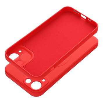 Futerał Silicone Mag Cover kompatybilny z MagSafe do IPHONE 13 czerwony