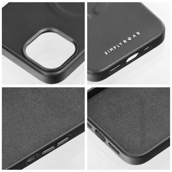 Futera Roar Leather Mag Case kompatybilny z MagSafe - do iPhone 15 Plus Czarny