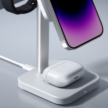 ESR HALOLOCK 3IN1 WATCH MAGNETIC MAGSAFE WIRELESS CHARGER WHITE