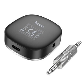 HOCO adapter AUX Jack 3,5 mm BLUETOOTH z wywietlaczem E80 czarny
