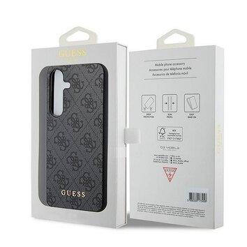 GUESS futera do SAMSUNG A35 GUOHCSA35G4GFGR (PU 4G Classic Metal Logo) czarny