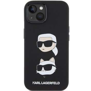 Oryginalne Etui KARL LAGERFELD Hardcase KLHCP15MSDHKCNK do iPhone 15 Plus (Silicone KC / czarny)