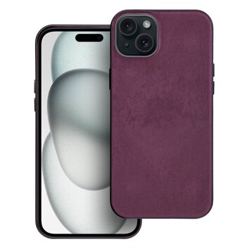 Woven Mag Cover kompatybilne z MagSafe do IPHONE 15 PLUS burgundowy