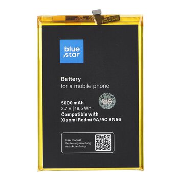 BLUE STAR bateria do XIAOMI REDMI 9A / 9C / POCO M2 Pro (BN56) 5000 mAh