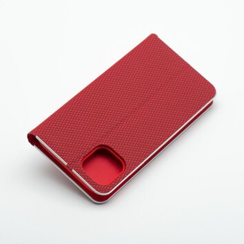 Kabura LUNA Book Carbon do IPHONE 11 czerwony