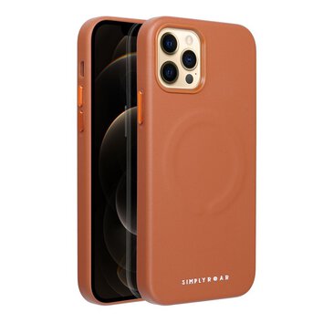 Futera Roar Leather Mag Case kompatybilny z MagSafe - do iPhone 12 Pro Brzowy