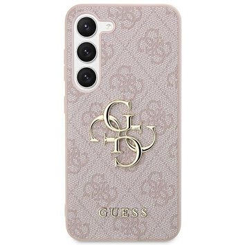 Oryginalne Etui GUESS Hardcase GUHCS24S4GMGPI do Samsung S24 (Leather 4G Metal Logo / rowy)
