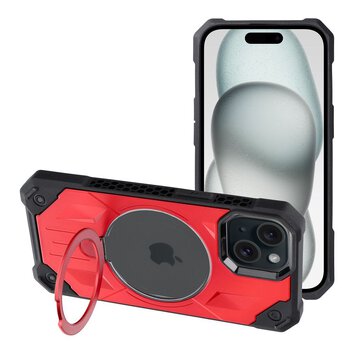 Futera Armor Mag Cover kompatybilny z MagSafe do IPHONE 15 czerwony