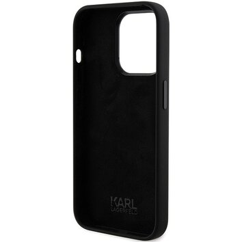 Oryginalne Etui KARL LAGERFELD Hardcase KLHCP15LSDHKCNK do iPhone 15 Pro (Silicone KC / czarny)