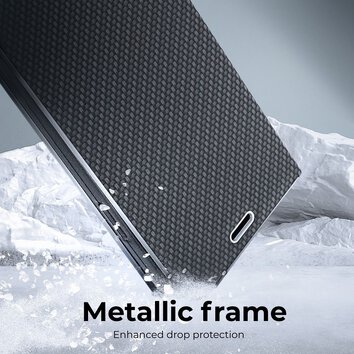 Kabura LUNA Book Carbon do HUAWEI P Smart 2019 czarny