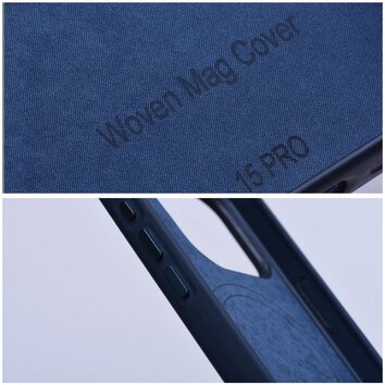 Woven Mag Cover kompatybilne z MagSafe do IPHONE 15 PRO MAX niebieski
