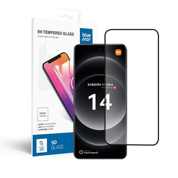 Szko hartowane Blue Star 5D - do Xiaomi 14 Ultra - czarny