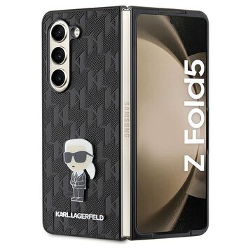 Oryginalne Etui KARL LAGERFELD Hardcase KLHCZFD5SAPKINPK do Samsung Fold 5 (Saffiano Mono IK PIN / czarny)