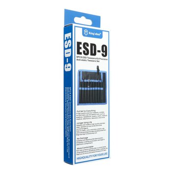 UF-TOOLS - Zestaw pincet ESD-9 (9szt.)
