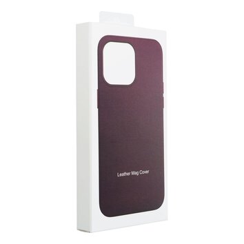 Leather Mag Cover kompatybilne z MagSafe do IPHONE 14 PLUS ciemny fioletowy