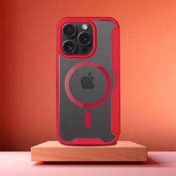 Kabura Smart Mag do IPHONE 15 PRO MAX kompatybilny z MagSafe czerwony