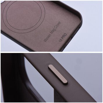 Woven Mag Cover kompatybilne z MagSafe do IPHONE 14 PRO jasny brzowy