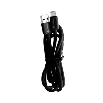 FORCELL kabel USB do Typ C 3.0 QC3.0 3A C398 TUBA czarny 1 metr